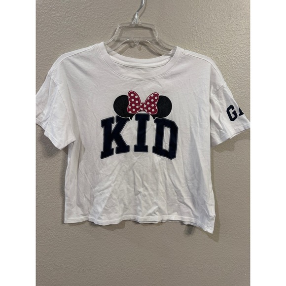 Gap Kids Disney Minnie Mouse Bow Graphic T-Shirt White Top XXL 14 16 - Picture 1 of 5